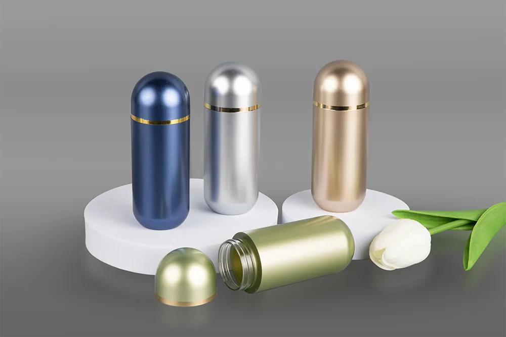 Transparent Acrylic Tablet Bottle with Lid
