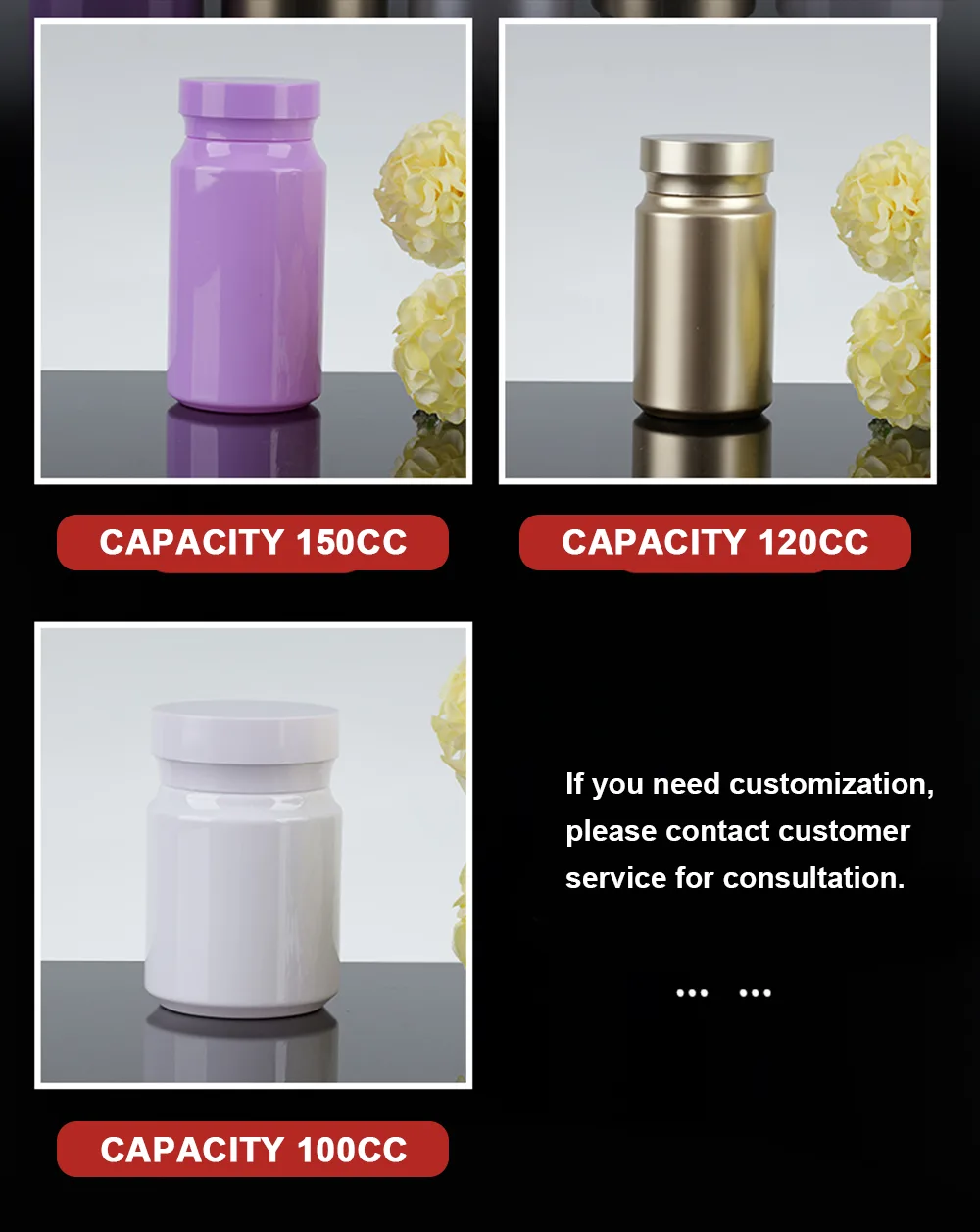 PET Magnesium Supplement Bottle For Powder